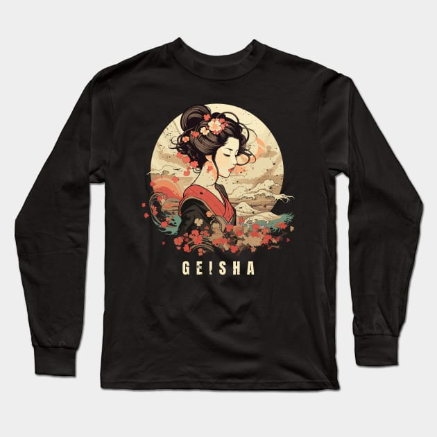 Geisha Long Sleeve T-Shirt by Yopi